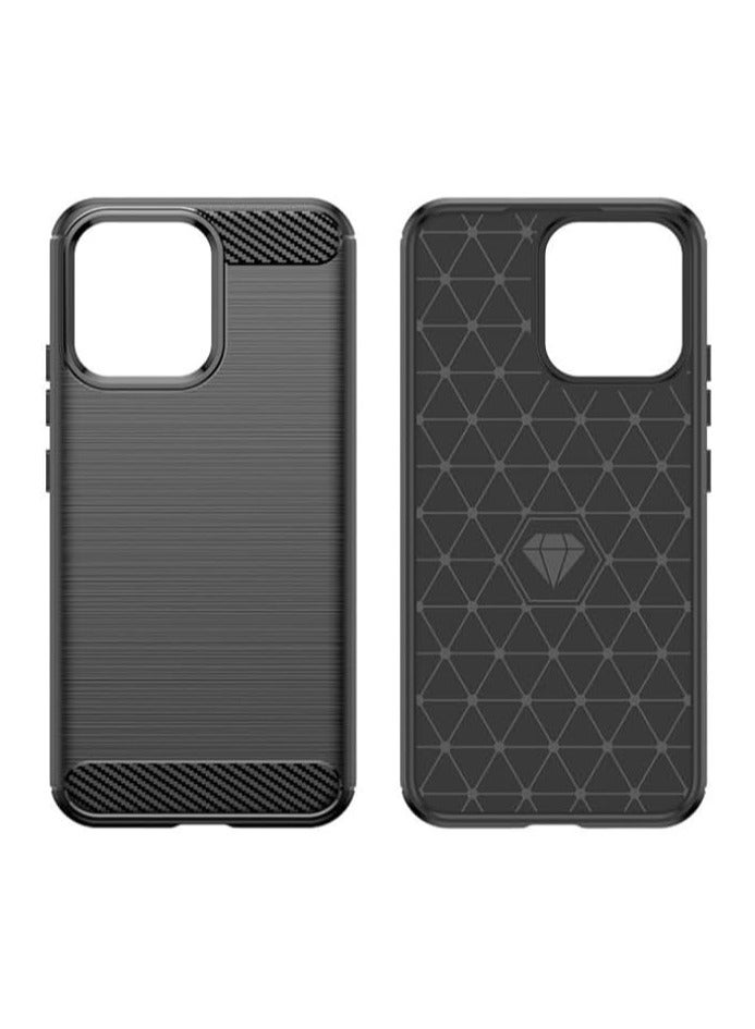 Protective case compatible with OPPO Reno15 F, featuring carbon fiber brushed texture, soft TPU silicone bumper, scratch-resistant and shockproof back cover, suitable for OPPO Reno 15F. - Image 4